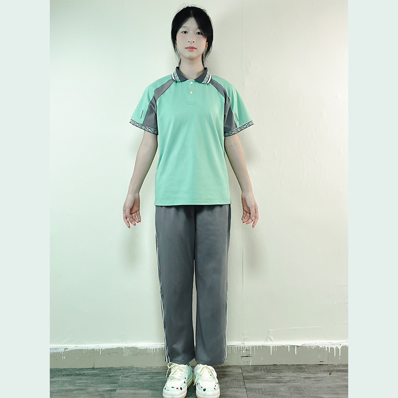 江西赣州市统一校服小学初高中男女同款夏季运动套装短袖柔软棉质|undefined