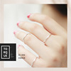 Glossy ring suitable for men and women for toes, silver 925 sample
