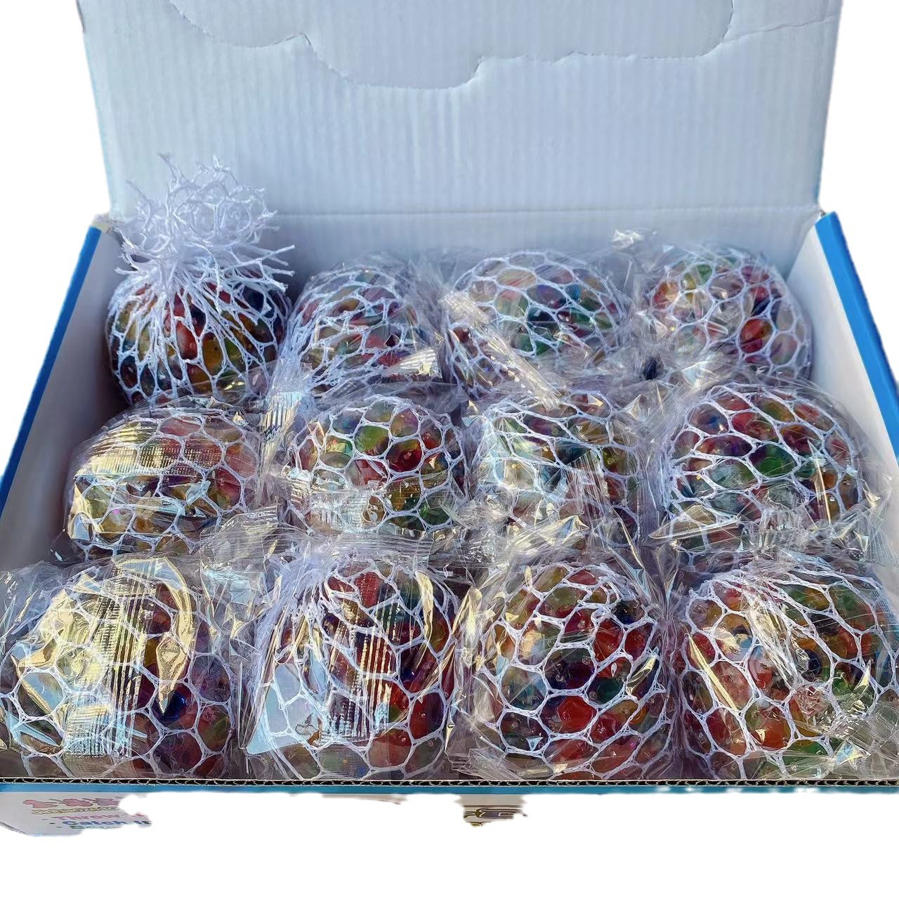 Fábrica directa ventilación bola de uva mano extrusión de descompresión creativa polo acuático novedad oro especial regalos de bola de uva