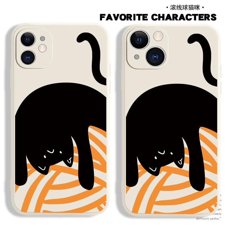 Suitable for Iphone14Pro Apple's New Mobile Phone Case 14Pro Niche Original Designer Cute Ivory 16