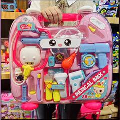 サム小劇場医師スーツケース医療器具セットごっこ遊び女の子子供おもちゃ収納