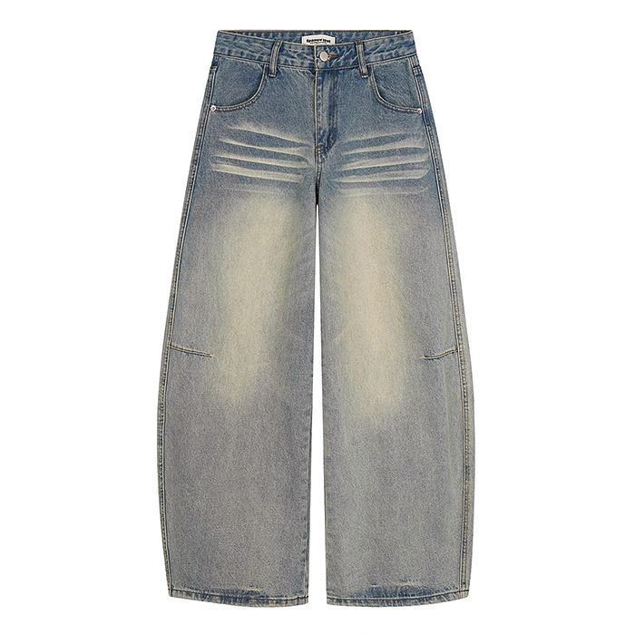 Jeans wide leg para mujer de tiro ancho y ajuste relajado_voghion.com