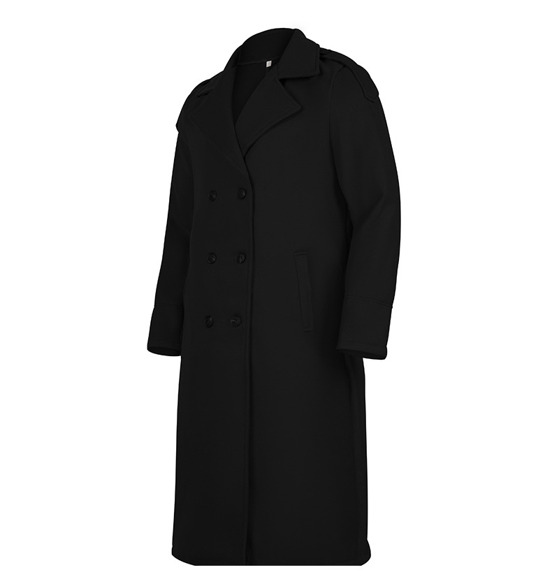 Lang uldfrakke til mænd til efterår og vinter elegant_voghion.com