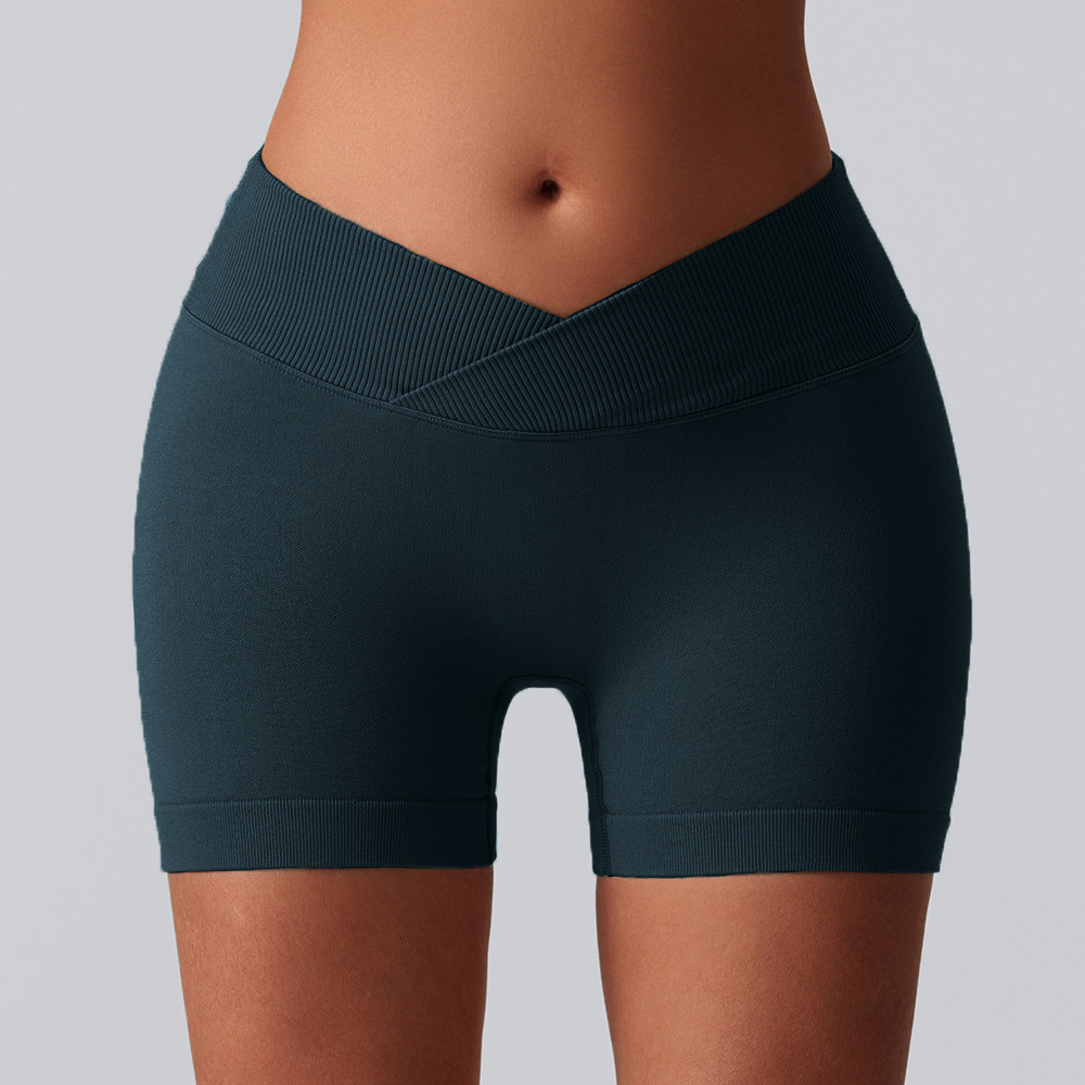 Europa y América sin costuras pantalones cortos de correr transpirables deportivos, pantalones cortos, pantalones cortos de cintura alta, pantalones cortos, pantalones cortos, pantalones cortos