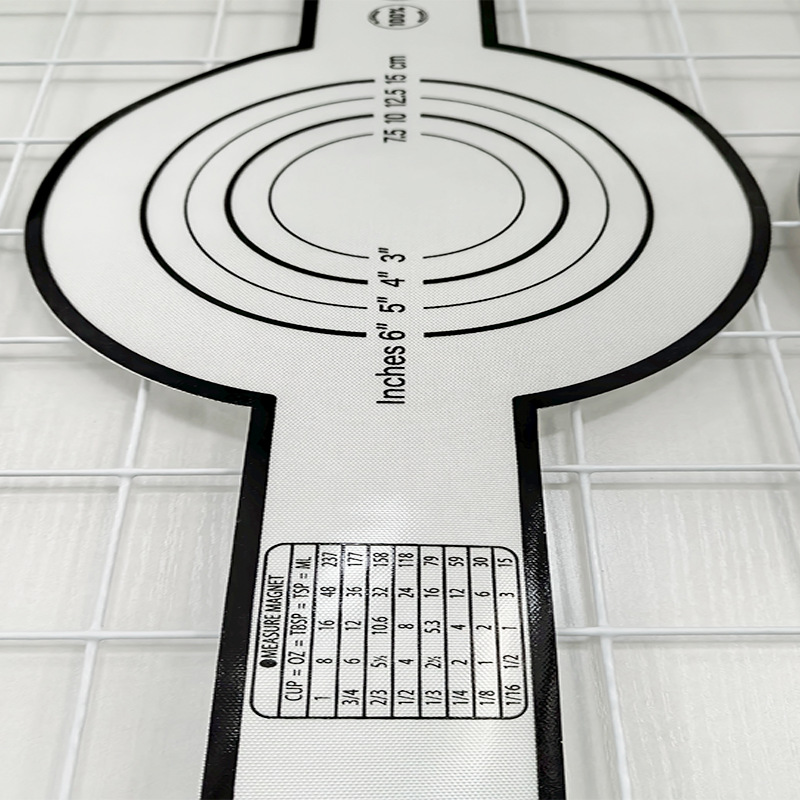 Espátula de silicona para amasar de mango largo multicolor, antiadherente, lavable fácil, con orejas para freír al aire