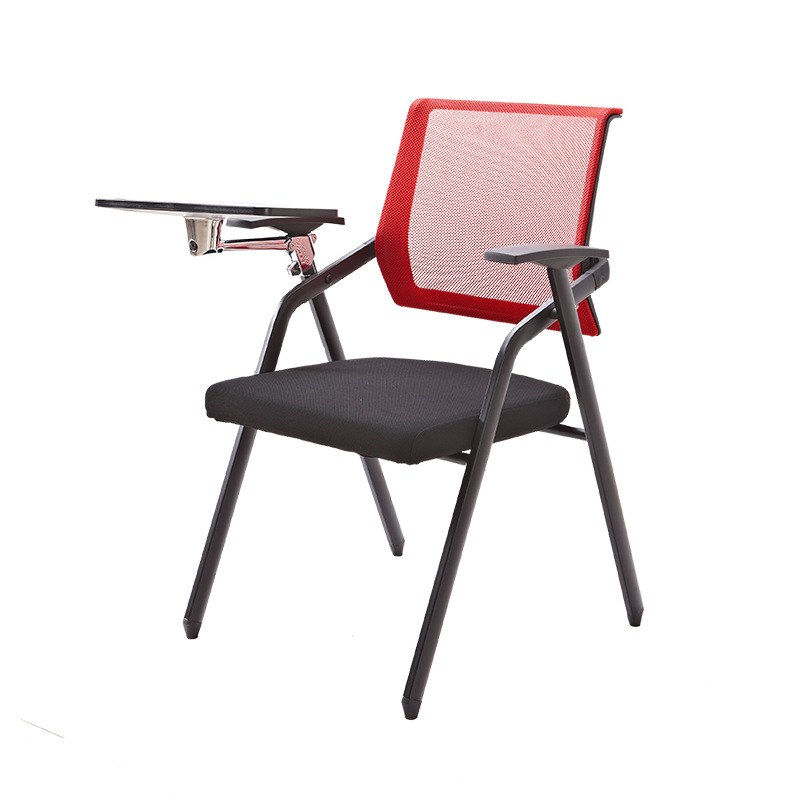 Silla plegable de entrenamiento de fábrica con mesa Junta Silla de computadora de oficina simple Silla de conferencia reportero estudiante Conferencia Silla de noticias image 6