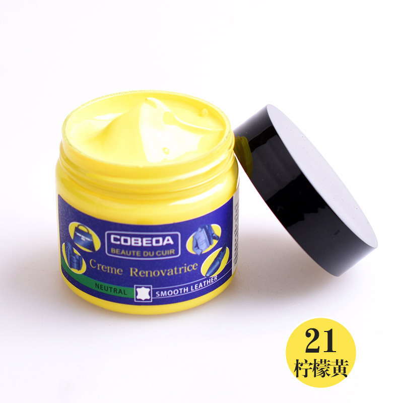 Venta directa de fábrica kangbida agente de coloración de cuero sofá bolsa de cuero para colorear zapatos de cuero de reparación de desgaste color suplemento crema