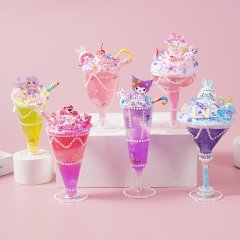 子供用diyアイスクリーム手作り材料バッグ水晶泥アイスクリームおもちゃデザートカップ子供の日おもちゃ
