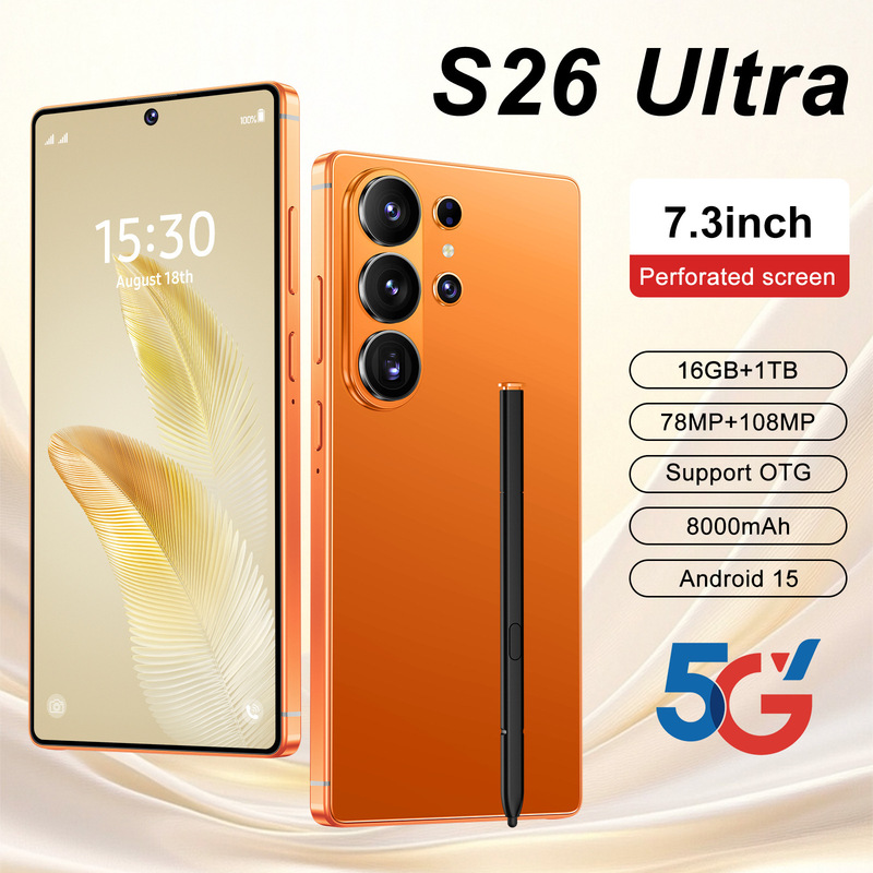 S26Ultra Cross-Border Android Smartphone 6+64 Hd 7.3inch True 4g Global Communication Foreign Trade Tk Dropshipping S26Ultra Cross-Border Android Smartphone 6+64 Hd 7.3inch True 4g Global Communication Foreign Trade Tk Dropshipping