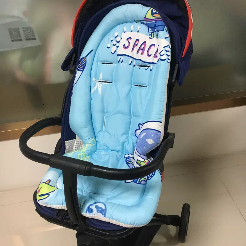 遛娃神器棉垫婴儿车垫子丸丫t6推车棉垫普洛克宝宝旅行车通用坐垫
