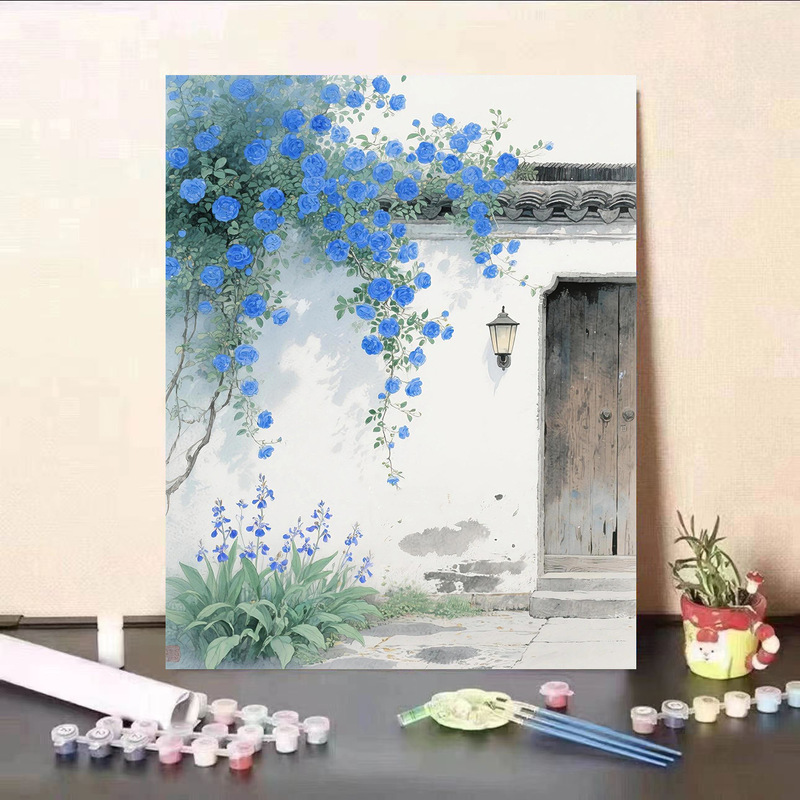 新しい風景画 diy デジタル油絵手描きリビングルームアクリル装飾絵画誕生日ギフト|undefined