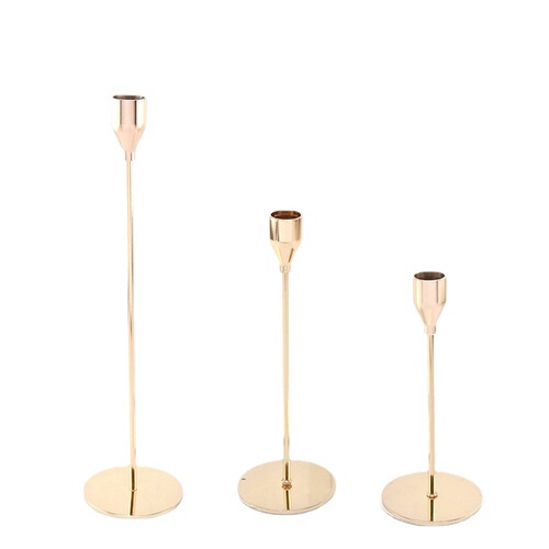 Factory-Approved Modern Home Iron Table Set Romantic Candlelight Dinner Tableware Iron Living Room Coffee Table Candle Holder