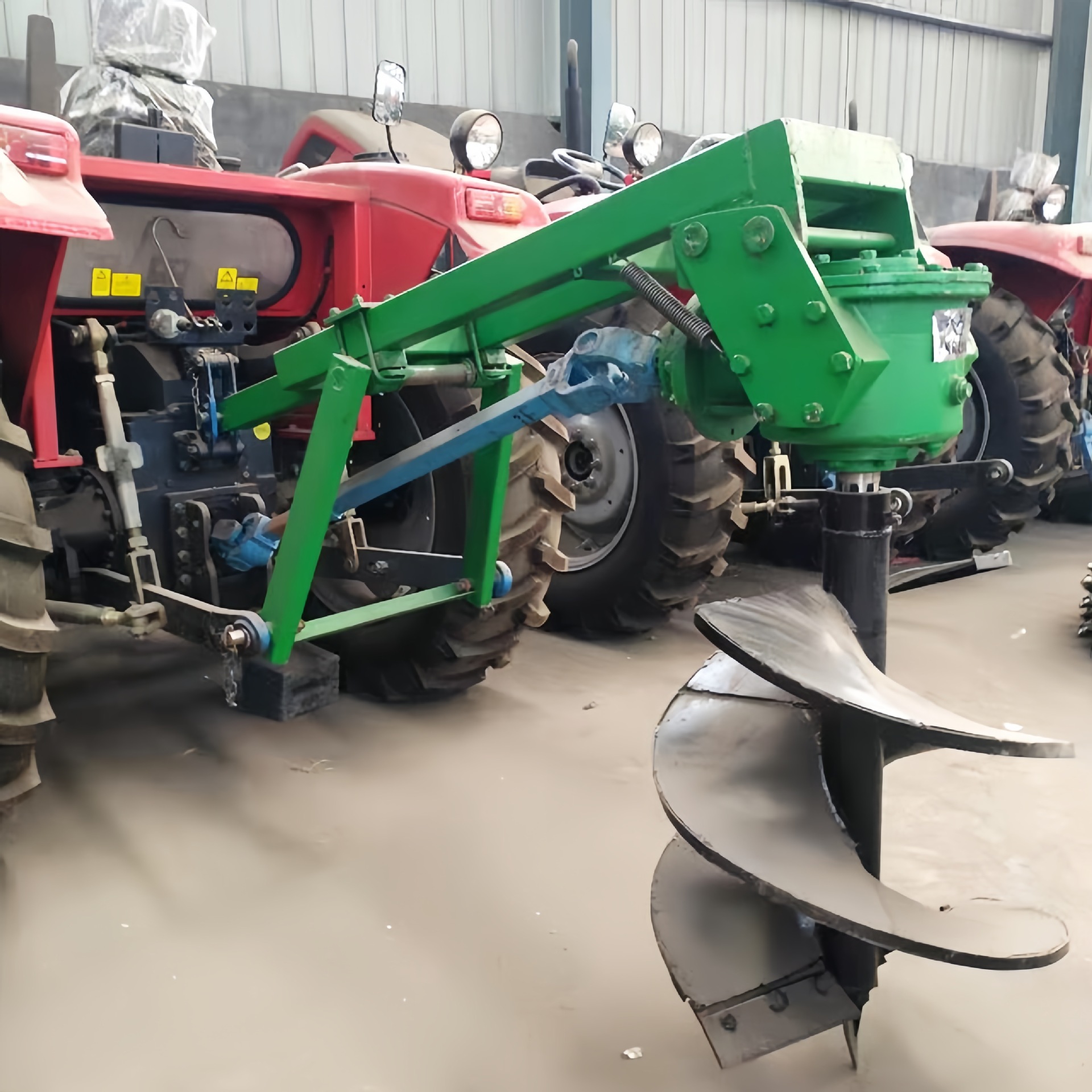 农林用拖拉机后置钻坑机 硬地栽树种树挖坑 电线杆钻眼机