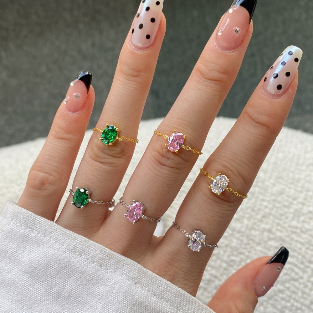 2g Weight Rings Classification 5, 6, 9 Ring Size 1 Piece Quantity Date, Tea Party Occasion 925 Sterling Silver Material Four Leaf Clover Pattern Women's Gender Plating Design Elegant, Glam Style 925 Sterling Silver Four Leaf Clover Rings 11