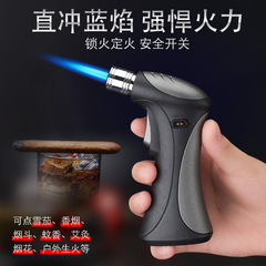 Factory direct sales HL265 mini portable inflatable lighter metal windproof small spray gun small welding gun lighter