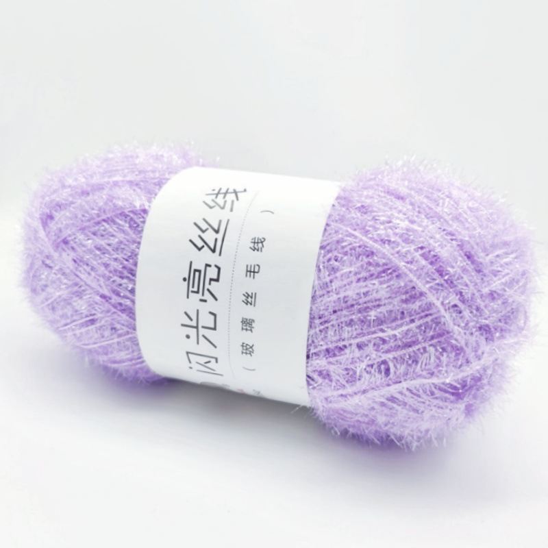 Coreano plato Toalla de vidrio de lana de seda de bricolaje tejido a mano muñeca de oro hilo tejido bolsa de hilo de seda brillante en stock al por mayor