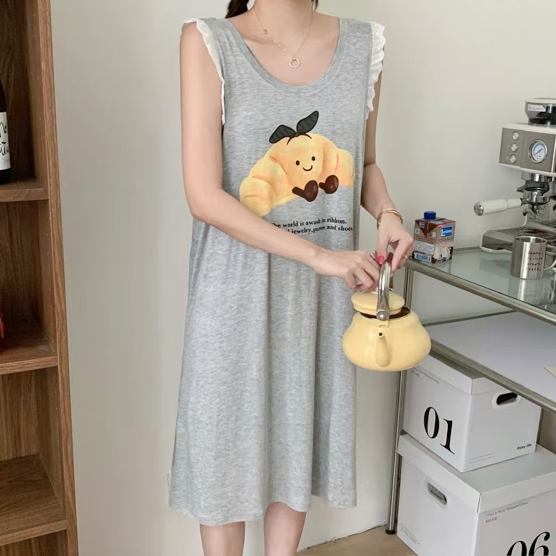 Kapibala 소녀 잠옷 여름 어린이 캐미솔 중형 및 대형 어린이 소녀 모달 잠옷 2025 새로운 스타일