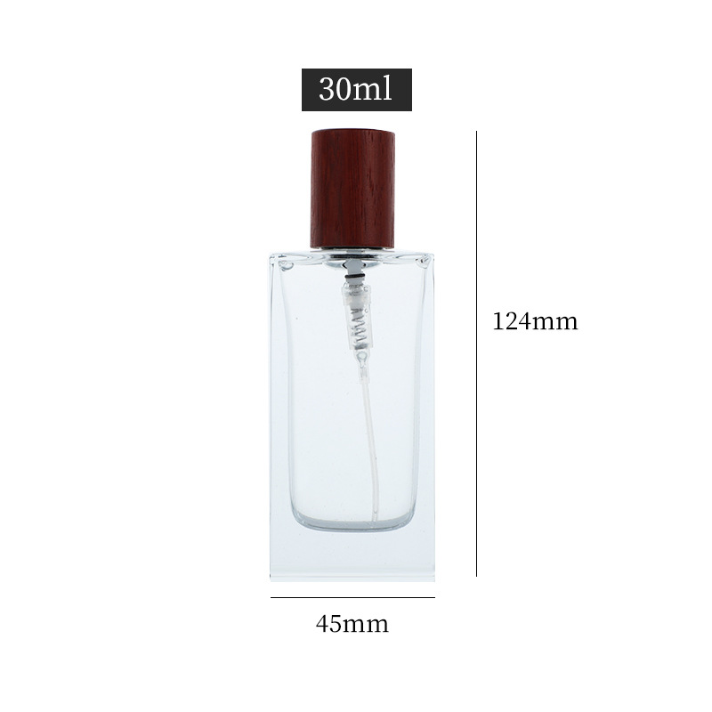 Perfume sub-botella 5ml portátil presionando botella de spray transparente de vidrio cosmético botella vacía al por mayor botella de spray de niebla fina