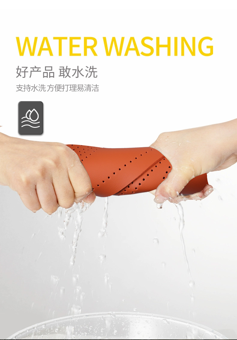 Car armrest box protective pad, breathable diamond perforated suede armrest pad, simple style car interior accessory