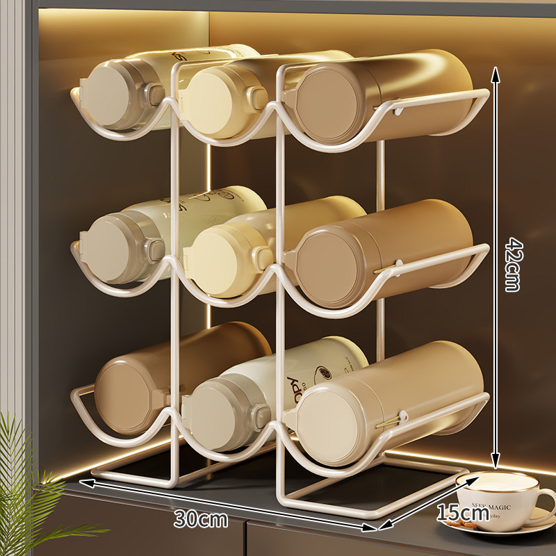 Estante de Almacenamiento para Tazas de Hierro, Apilable, para Cocina