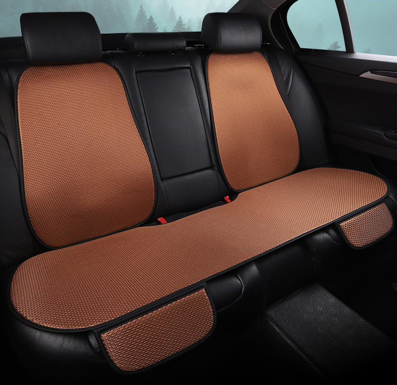 Cross-Border Linen Seat Cushion Anti-Slip Five-Piece Set for All Seasons, Front and Rear Car Seat Cushions for the Driver and Passenger in the Car