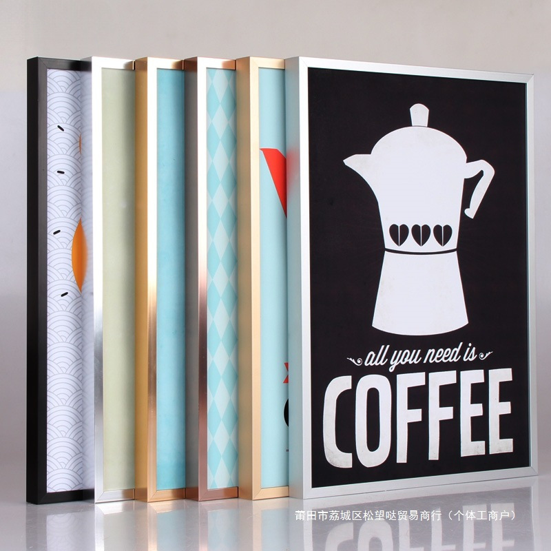 Aluminum Alloy Frame Mounted Outer Frame 4060 Metal Photo Frame Advertising Frame Photo Poster Frame Wall Hanging Can Be Wholesale
