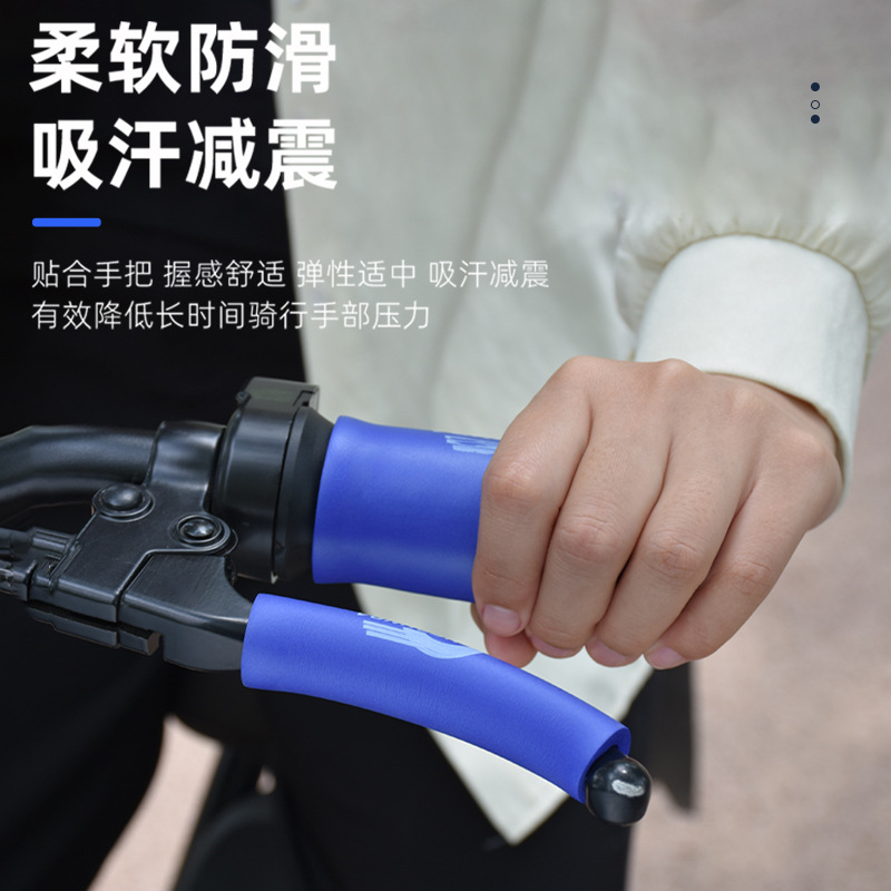 Guantes de acelerador para automóviles eléctricos, esponjas antideslizantes para motocicletas, mangas de mango, mangas de freno, mangas de cuerno de toro absorbentes de sudor