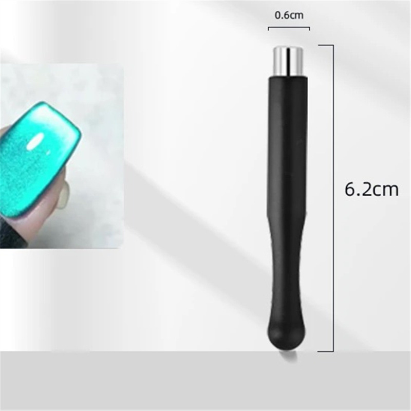 Un imán de Silicona negra de un solo extremo