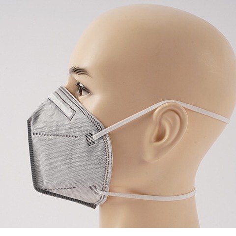 KN95 with exhalation valve, adhesive sponge strip for breathability and dust prevention, industrial anti-dust protection, adult disposable