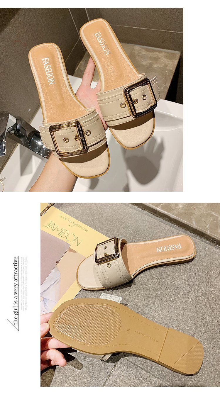 flat-heel square toe sandals NSPE39732