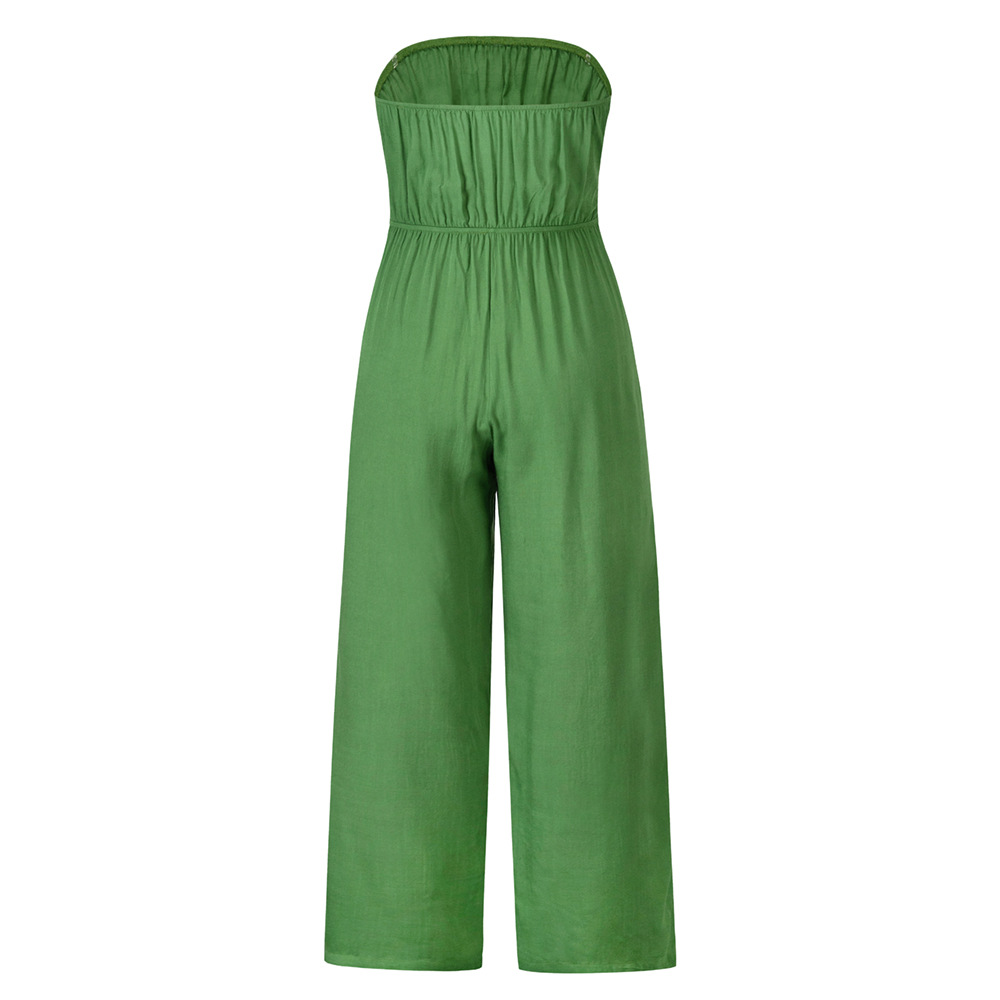 Women's Daily Tea Party Casual Basic Solid Color Ankle-Length Jumpsuits display picture 18