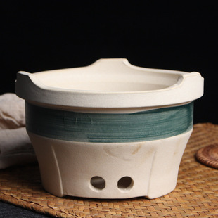 Old-Fashioned Charcoal Stove for Home Use, Barbecue Charcoal Stove, Small Charcoal Stove for Grilling, Tea Brewing, Large Ceramic Side Charcoal