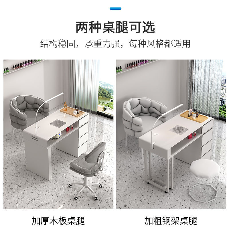 Mesa y silla de manicuras set de precio especial económico simple y doble lujo ligero multifuncional de mármol chino manicuras mesa de crema de viento