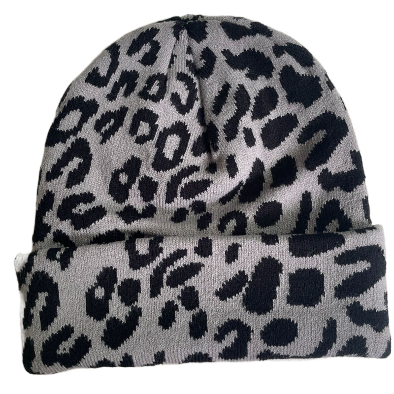 Unisexo Hip Hop Estilo Vintage Patrón De Vaca Cebra Leopardo Prensado Gorro De Lana display picture 3