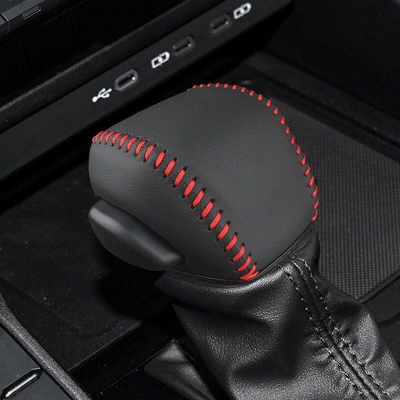 genuine leather gear shift cover modification — Sürətlər qutusu və əl tormozu başlıqları