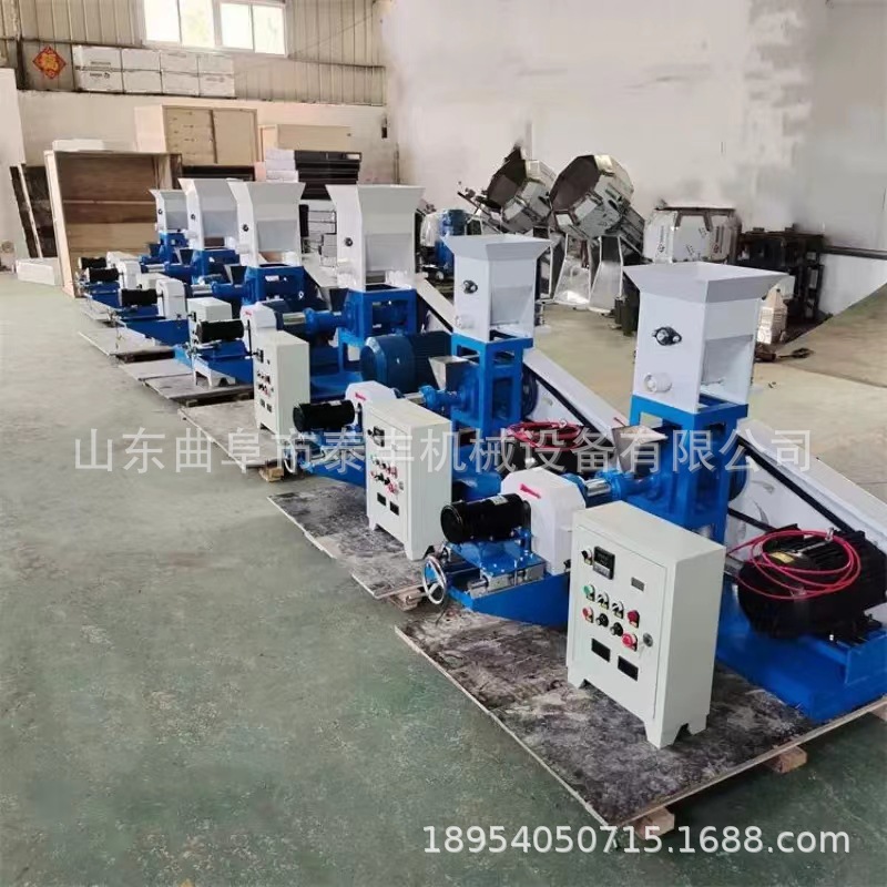 家用猫粮狗粮饲料膨化机设备宠粮饲料膨化机水产鱼食浮水料颗粒机