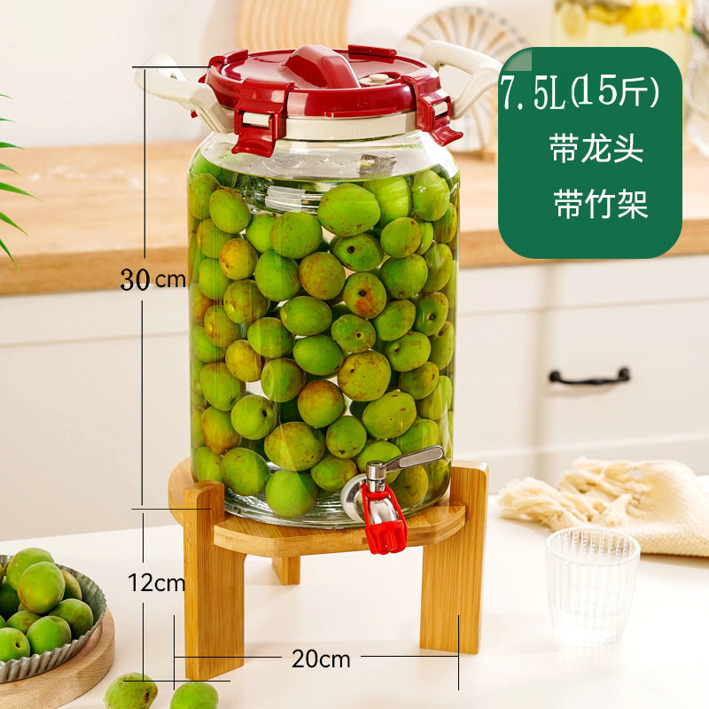 vidrio grueso resistente a altas temperaturas ciruela verde y arroz frasco