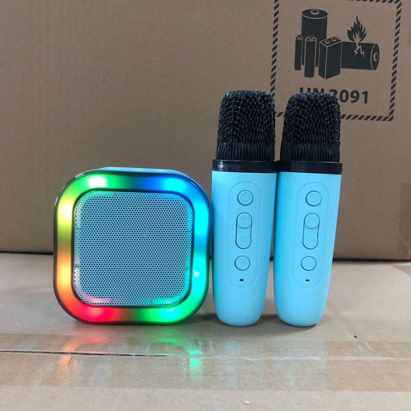 跨境批发K12蓝牙音箱话筒一体机户外直播家用K歌带麦克音响便携|undefined