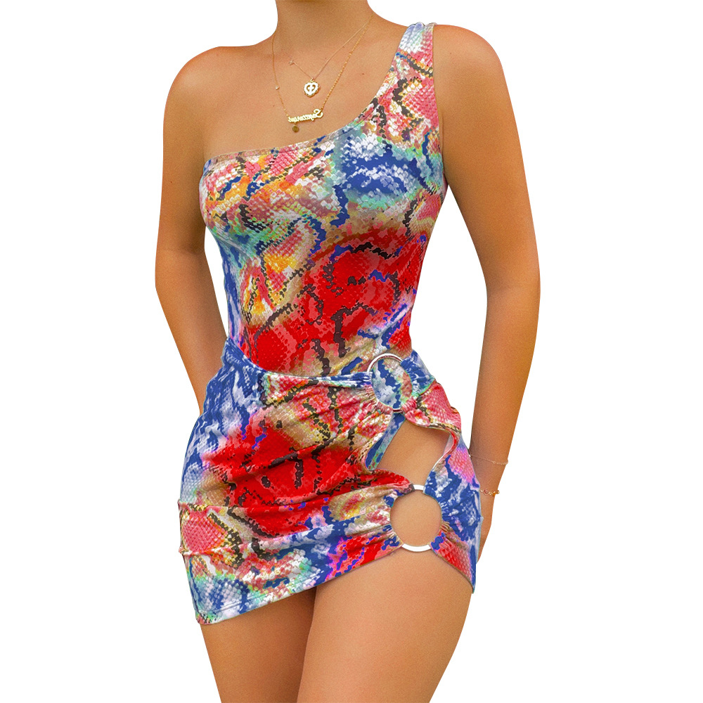 women s printed swimsuit two-piece nihaostyles wholesale clothing NSOSD78489