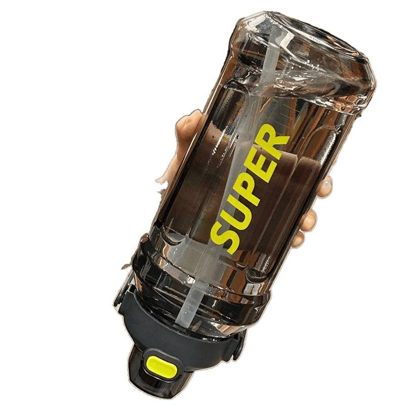 Taza de agua de alta capacidad Taza de entrenamiento militar fitness gran botella de agua al aire libre botella de agua para estudiantes