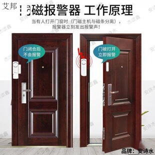 Window door magnetic anti-theft alarm elderly delay not closed door reminder Open Door refrigerator household induction applicable