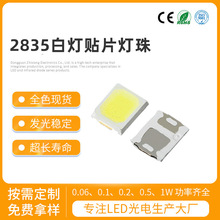 大功率1W2835白光灯珠二极管led灯珠 0.5W高显全光谱白光贴片灯珠