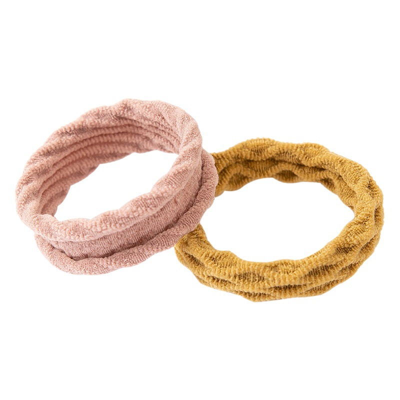 Corea del Sur diadema de alta banda de goma elástica duradera niñas lazo banda de pelo Cola de Caballo cuerda de pelo grueso tocado temperamento simple
