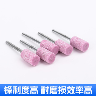Ll Small Grinding Wheel Grinding Head Polishing Engraving Grinding Head Ceramic Grinding Head Flint Mixed 100 Cylindrical Peach Type