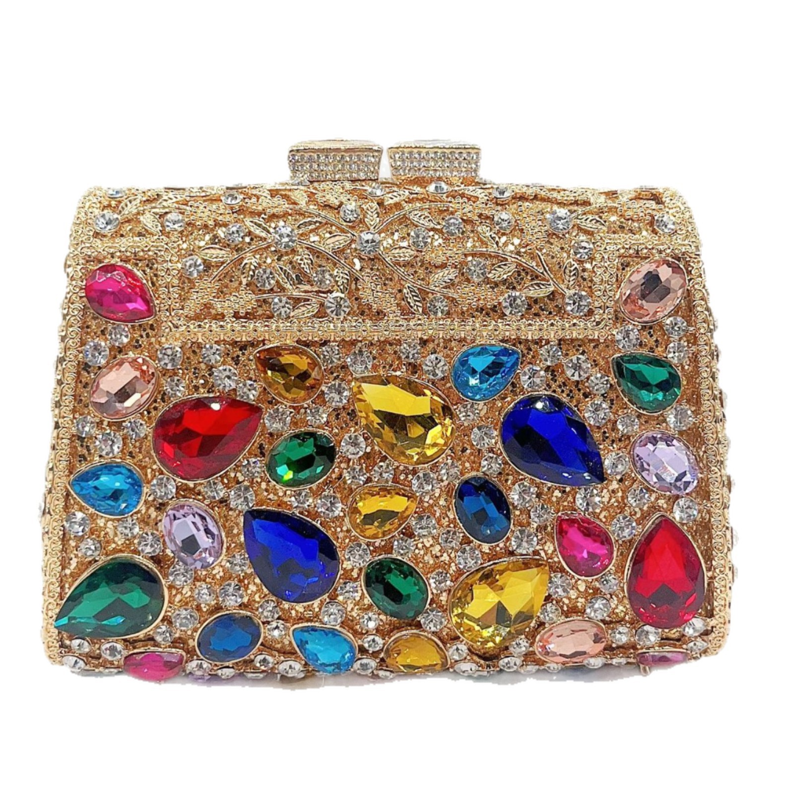 Bolsa de fábrica de diamantes coloridos bolsas de banquete de diamantes bolsas de mano europeas y americanas bolsas de hombro de mujer