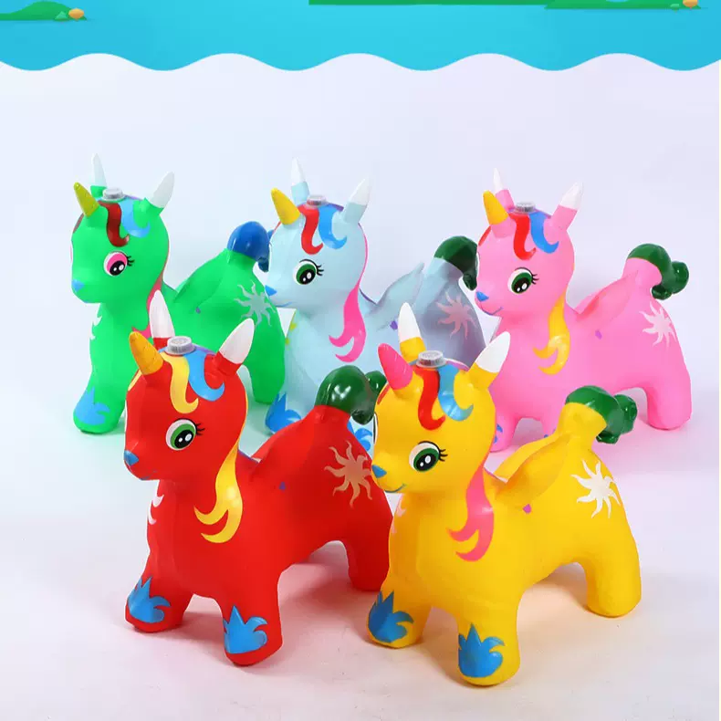 充气彩绘闪光飞马PVC儿童充气玩具加厚防爆宝宝坐骑跳跳牛 批发