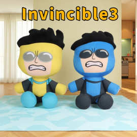 跨境新品Invincible3无敌少侠3动漫Mark周边玩偶Q版超人毛绒玩具