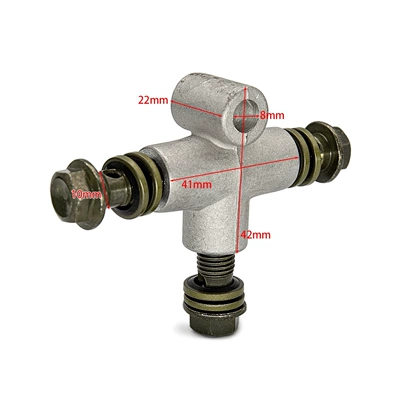 M10 Off-Road Motorcycle Atv Four-Wheel Beach Vehicle Go-Kart Brake Hose Three-Way Connector Brake Pump Connection Head (Other brake systems)