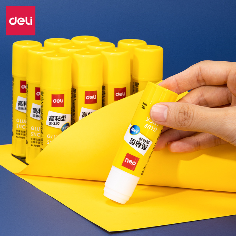 Déli adhesivo sólido de alta viscosidad pegamento giratorio adhesivo adhesivo archivo adhesivo blanco PVP al por mayor