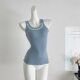 Pure Desire Style Vintage Sanskrit Printed Camisole Women's Summer New Casual Slimming Inner Stacked Sleeveless Top